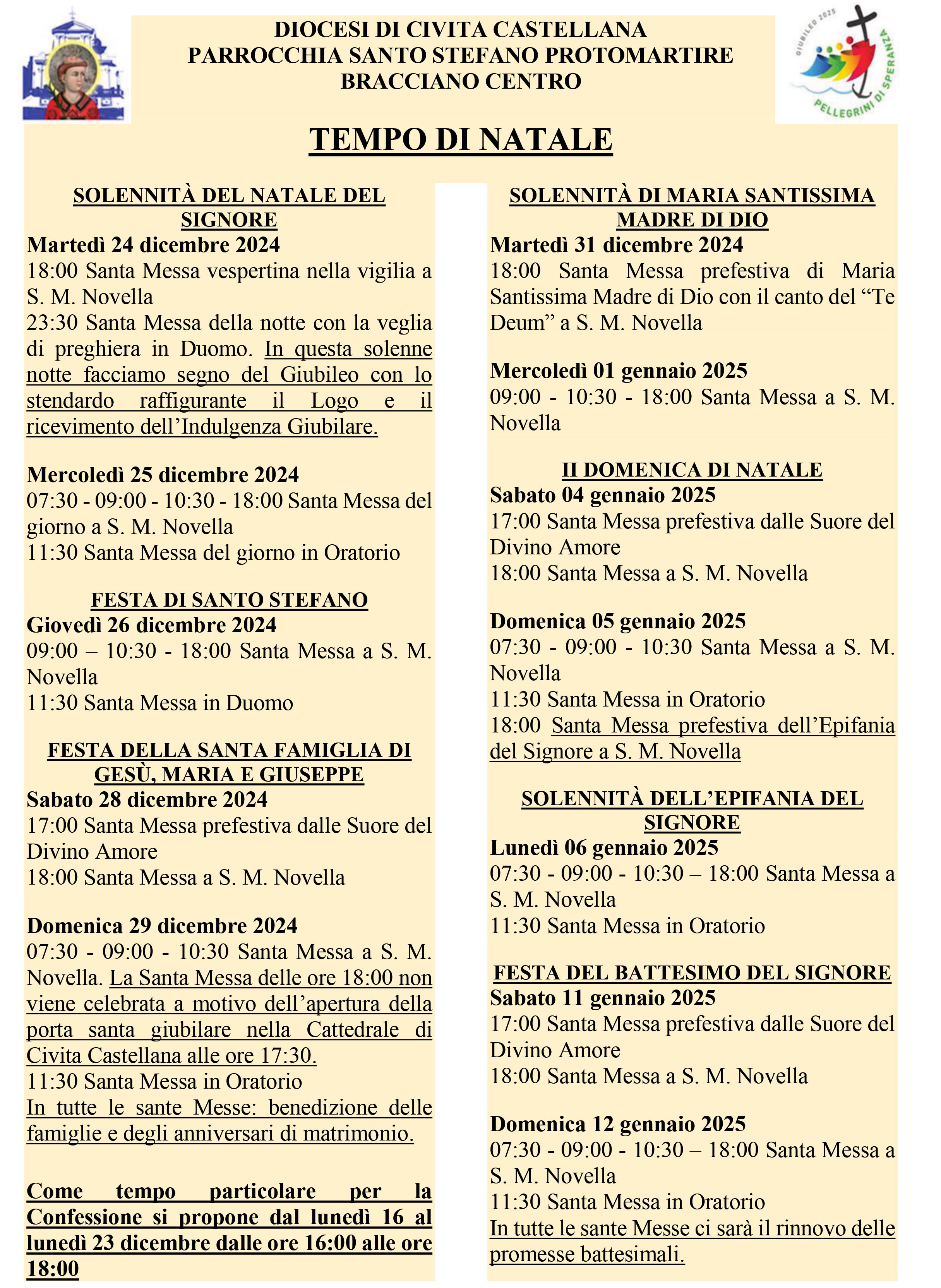 Appuntamenti tempo di Natale