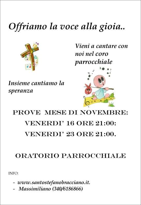 Prove coro parrocchiale novembre 2018 2