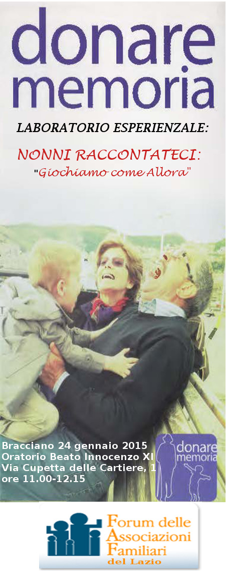 Locandina Donare Memoria