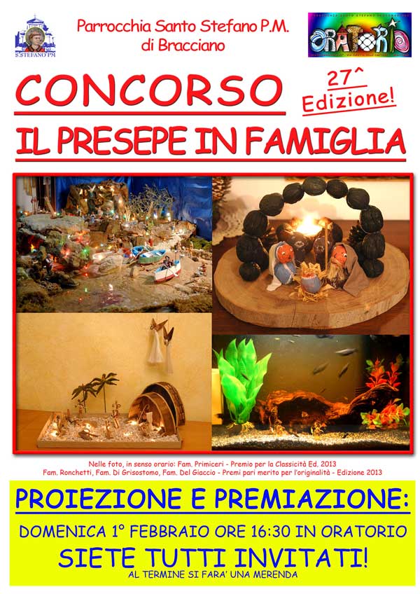 locandina premiazione presepe