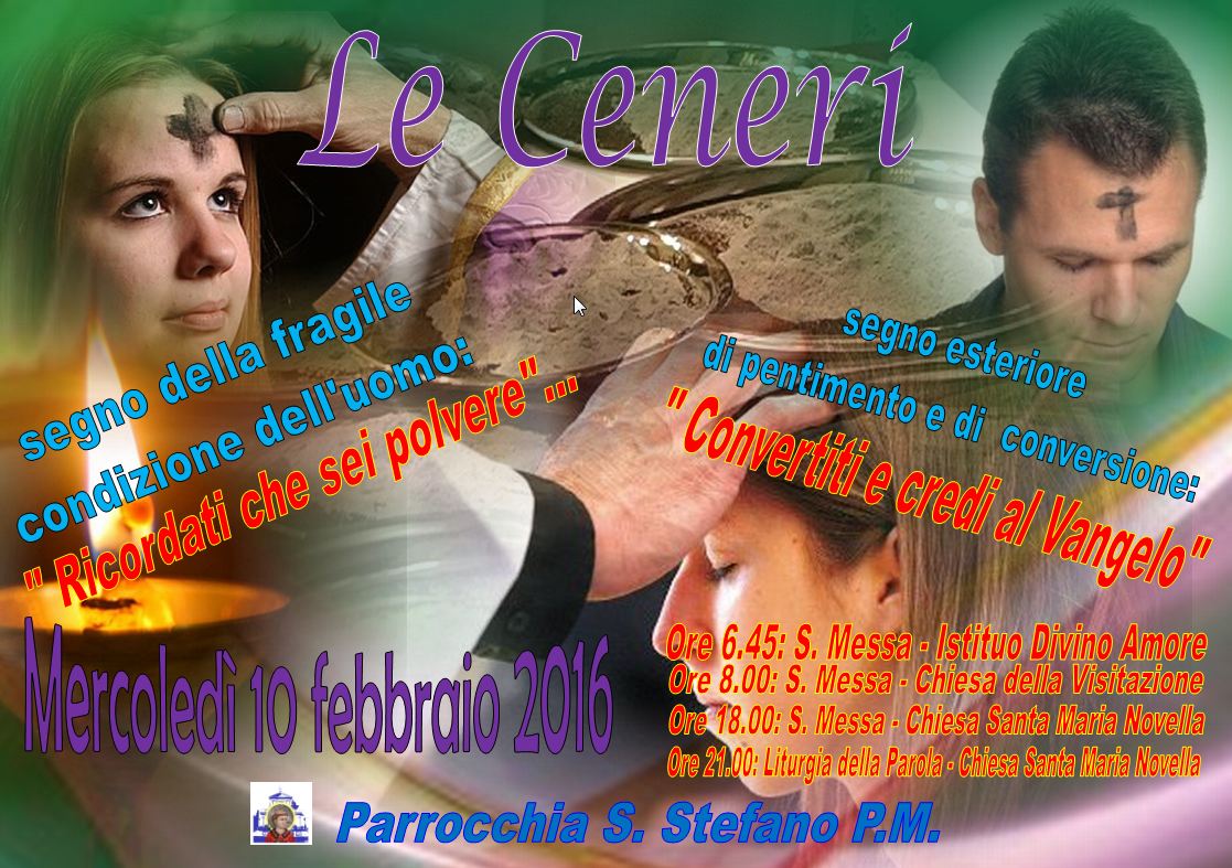 manifesto Ceneri 2016