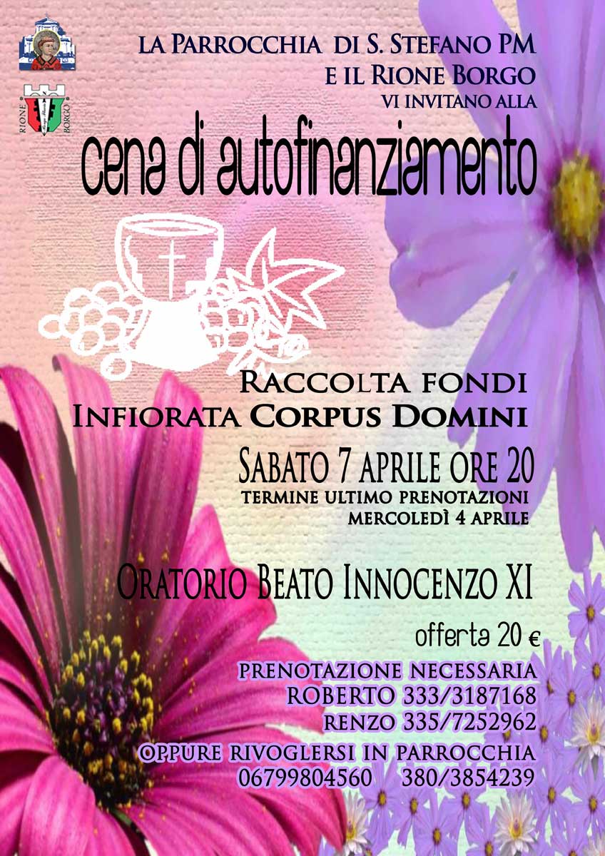 cena infiorata 2018